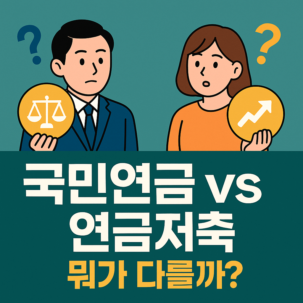 국민연금 연금저축 차이점 노후준비 비교