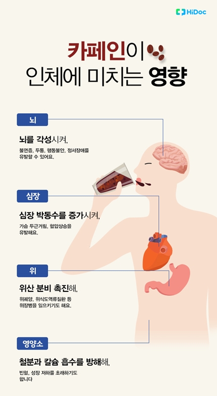 카페인이 인체에 미치는 영향