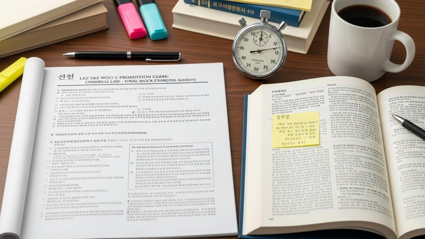 이태우 경찰승진 10회 최종모의고사 형법