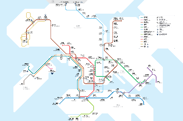 홍콩MTR노선도