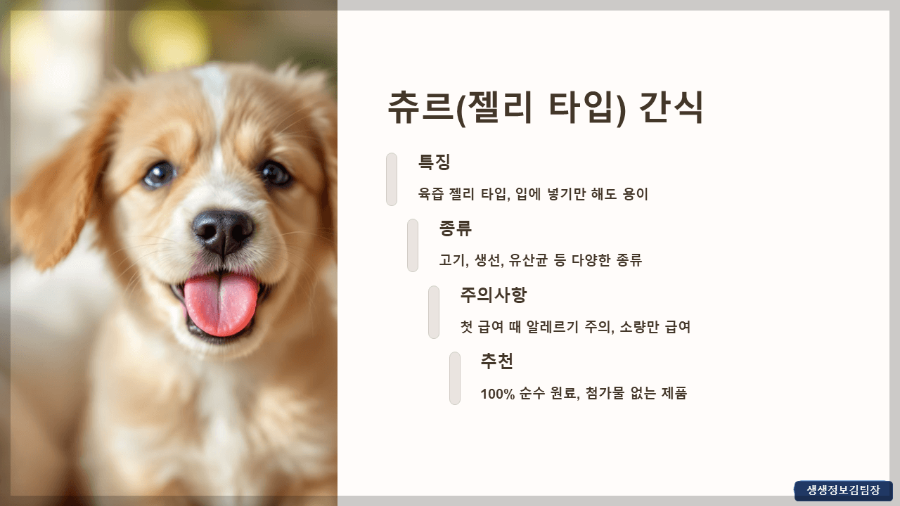 생후 2개월 강아지 간식 추천