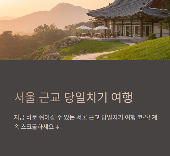 2025여행 베스트코스