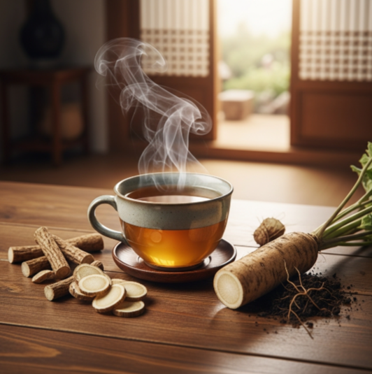 찾잔속의 우엉차