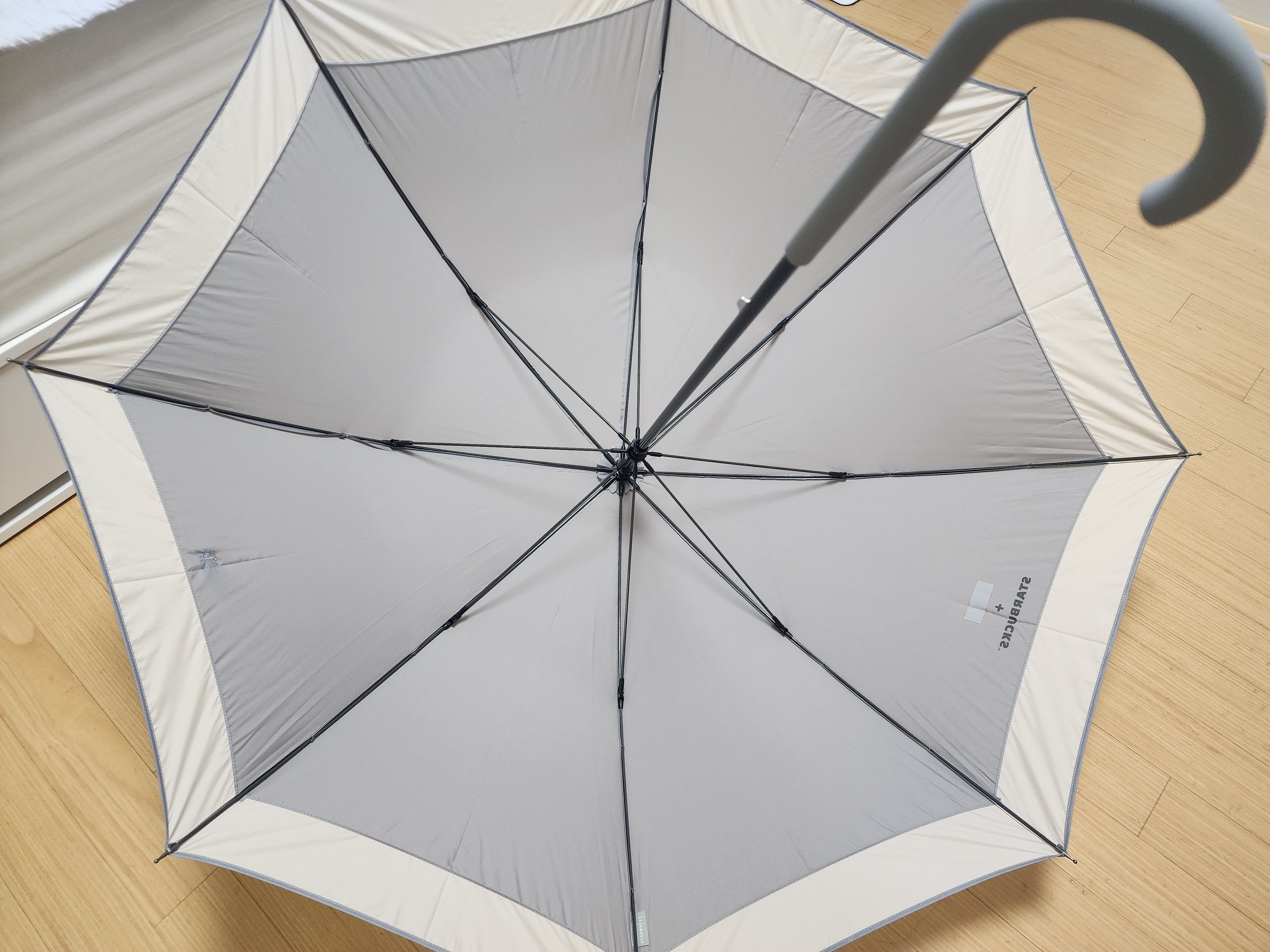 스타벅스-라이트-장우산-블랙-그레이