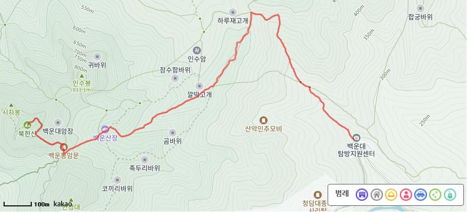 북한산 백운대 코스