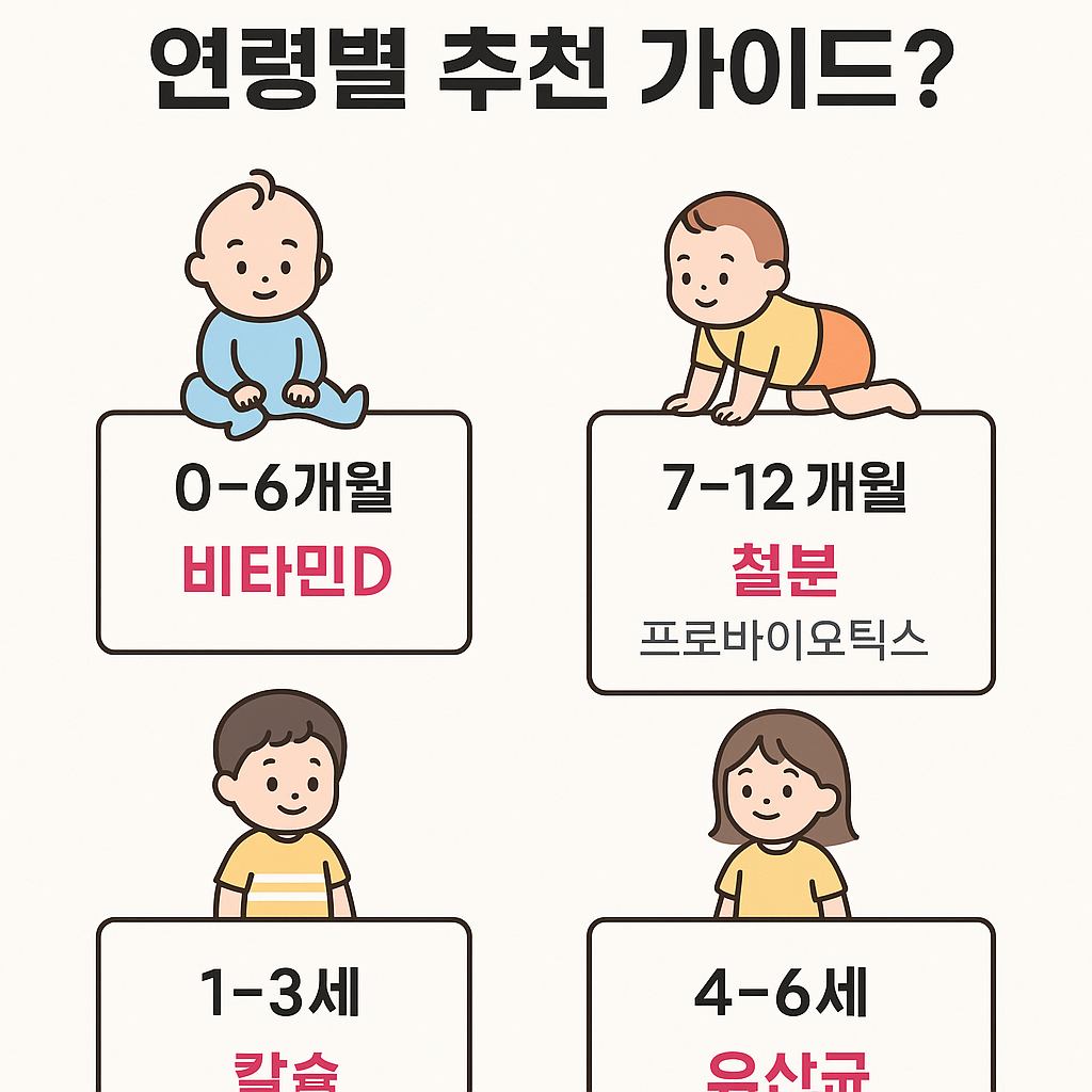 아이 영양제는 언제부터? 연령별 추천 가이드