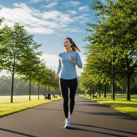 아침 햇볕은 비타민 D 합성을 돕고 면역력을 강화합니다