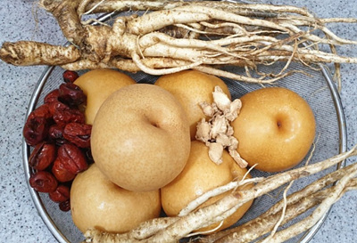 배와 도라지 사진