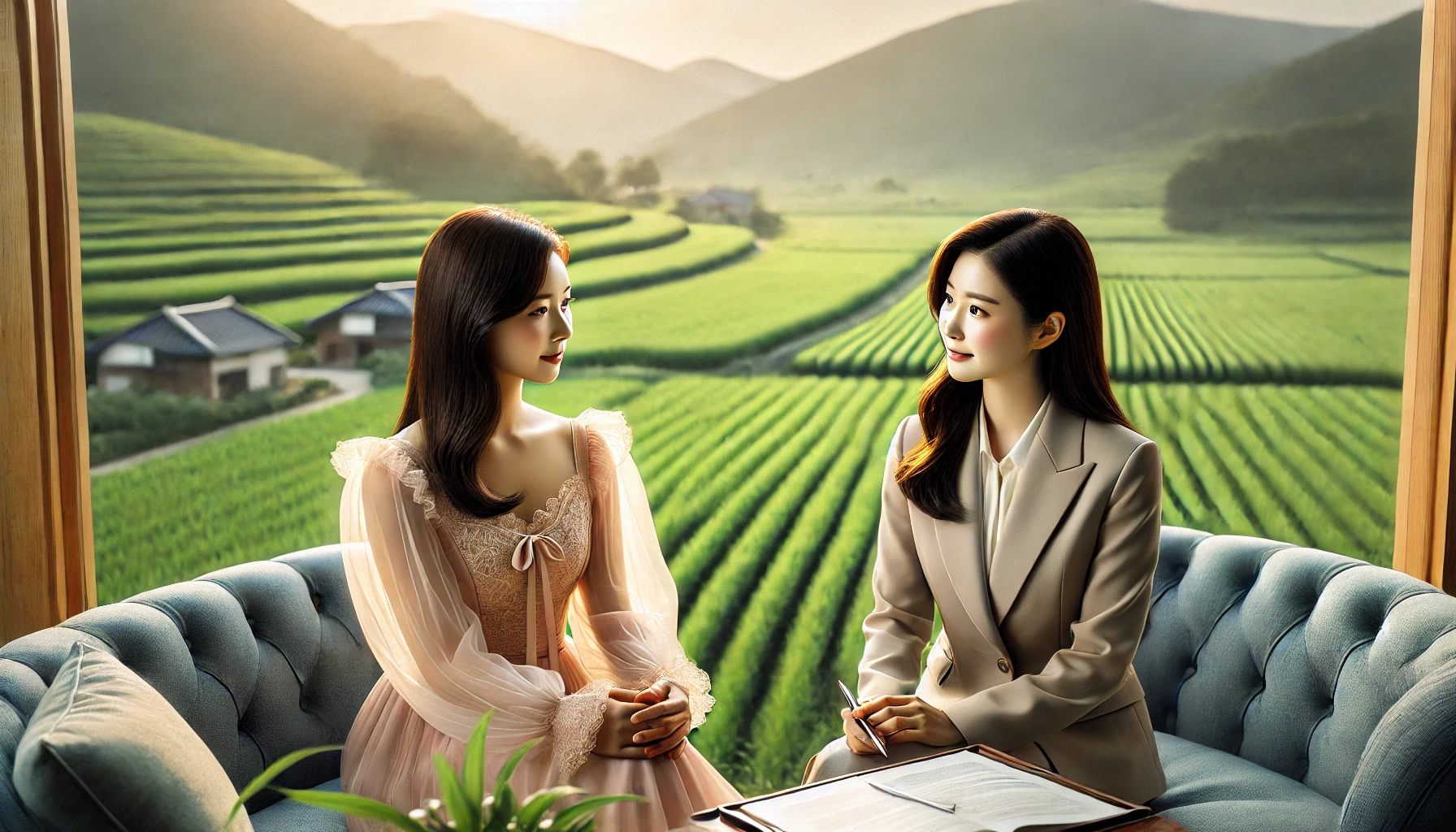 농지상속 절차 상담하는 이미지