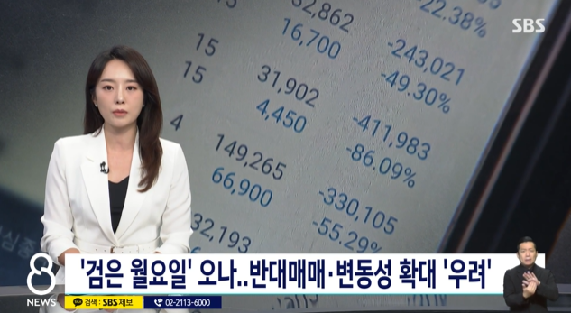 검은 월요일 오나?