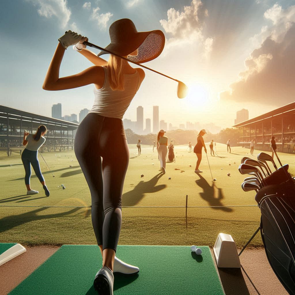 실외골프연습장 배경