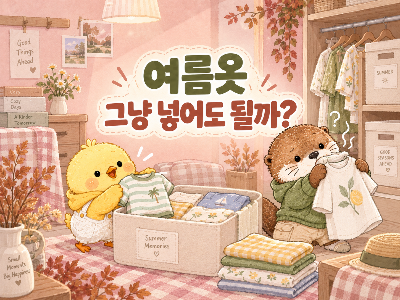 여름옷을 보관하기 전에 세탁해야 하는지 정리한 글