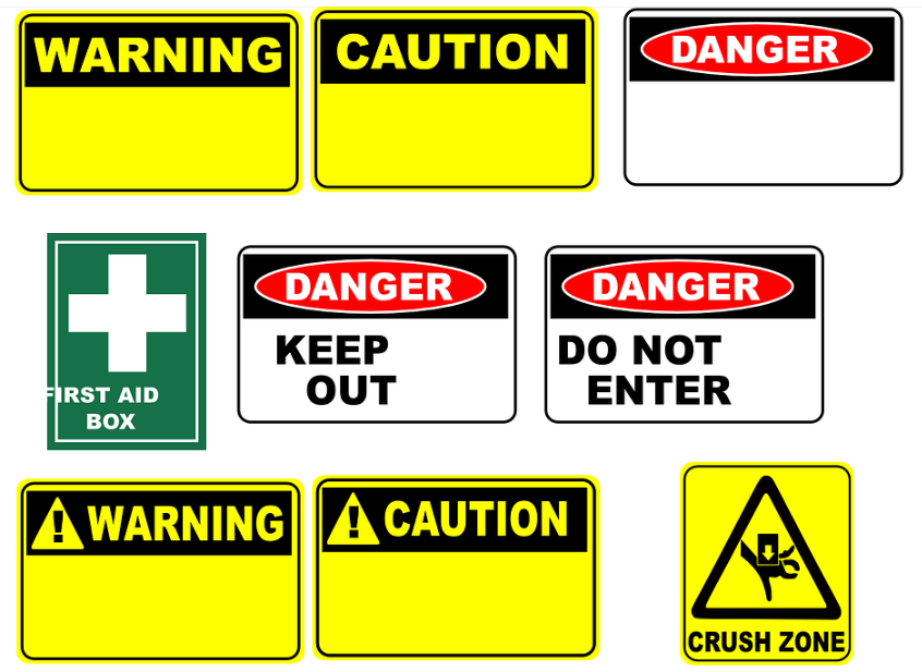 공장안전 관리 표시