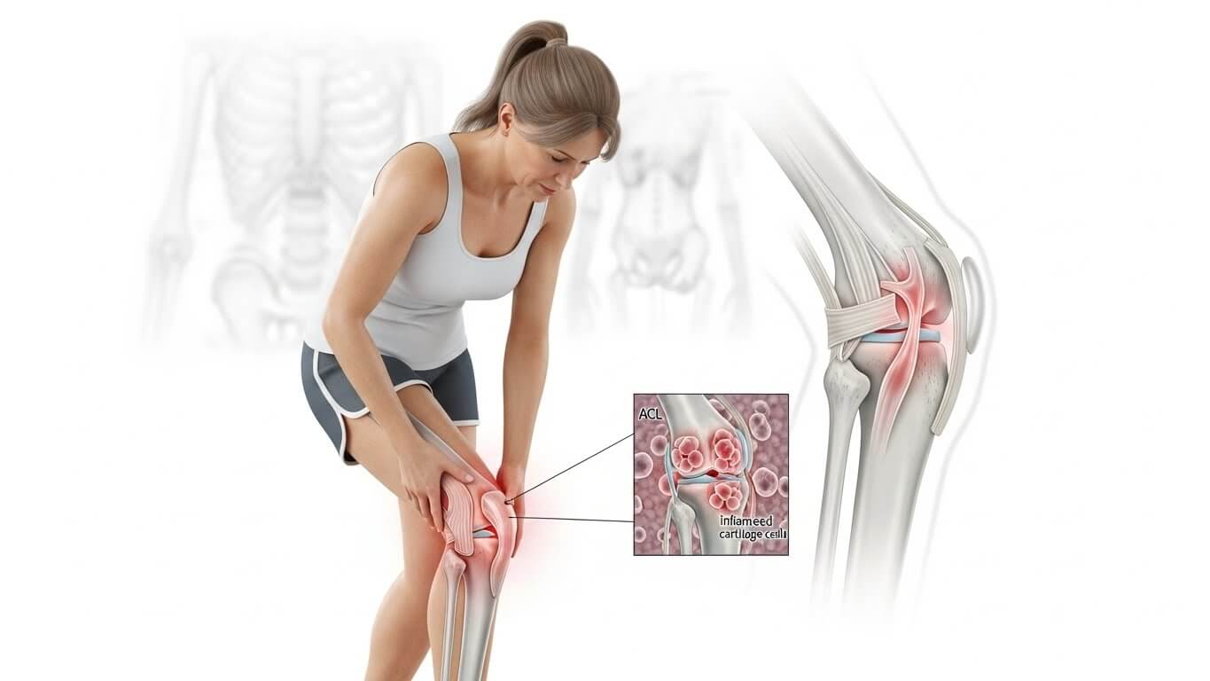 중년 여성 달리기 무릎 통증 이유