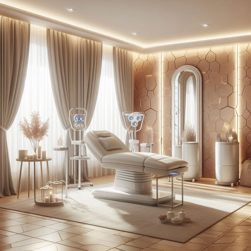 피부,체형관리 샵 배경