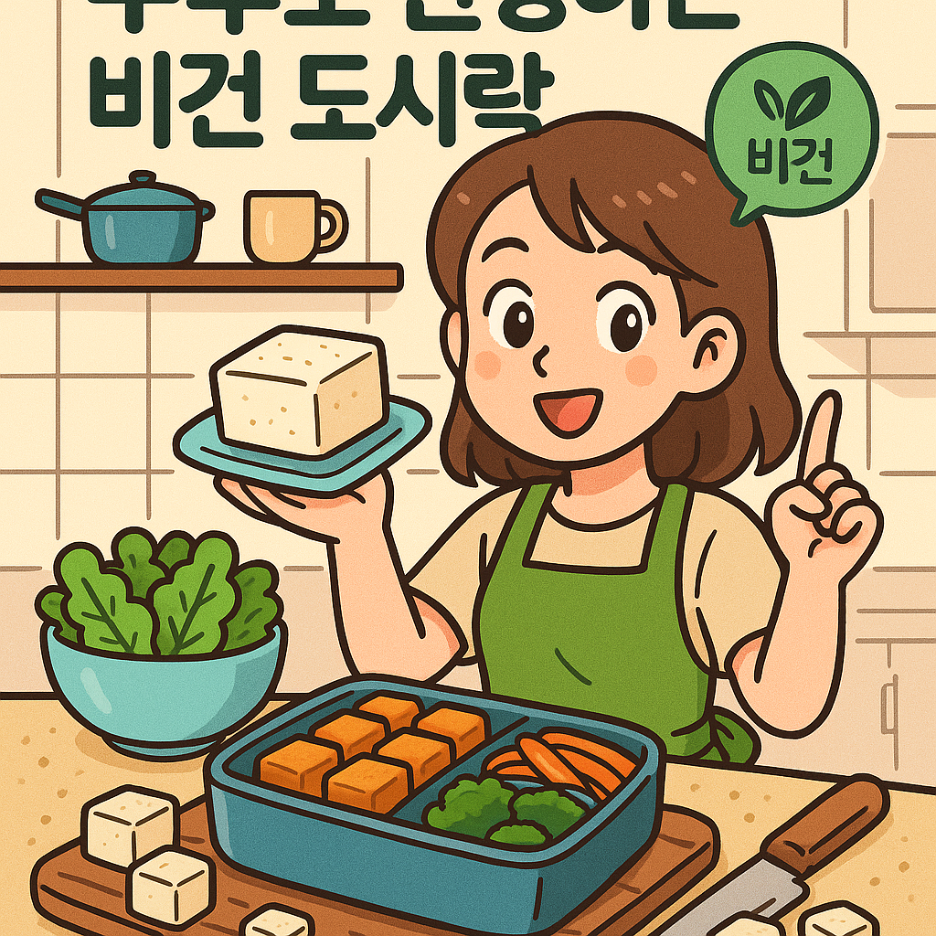하루 한 끼, 두부로 완성하는 비건 도시락