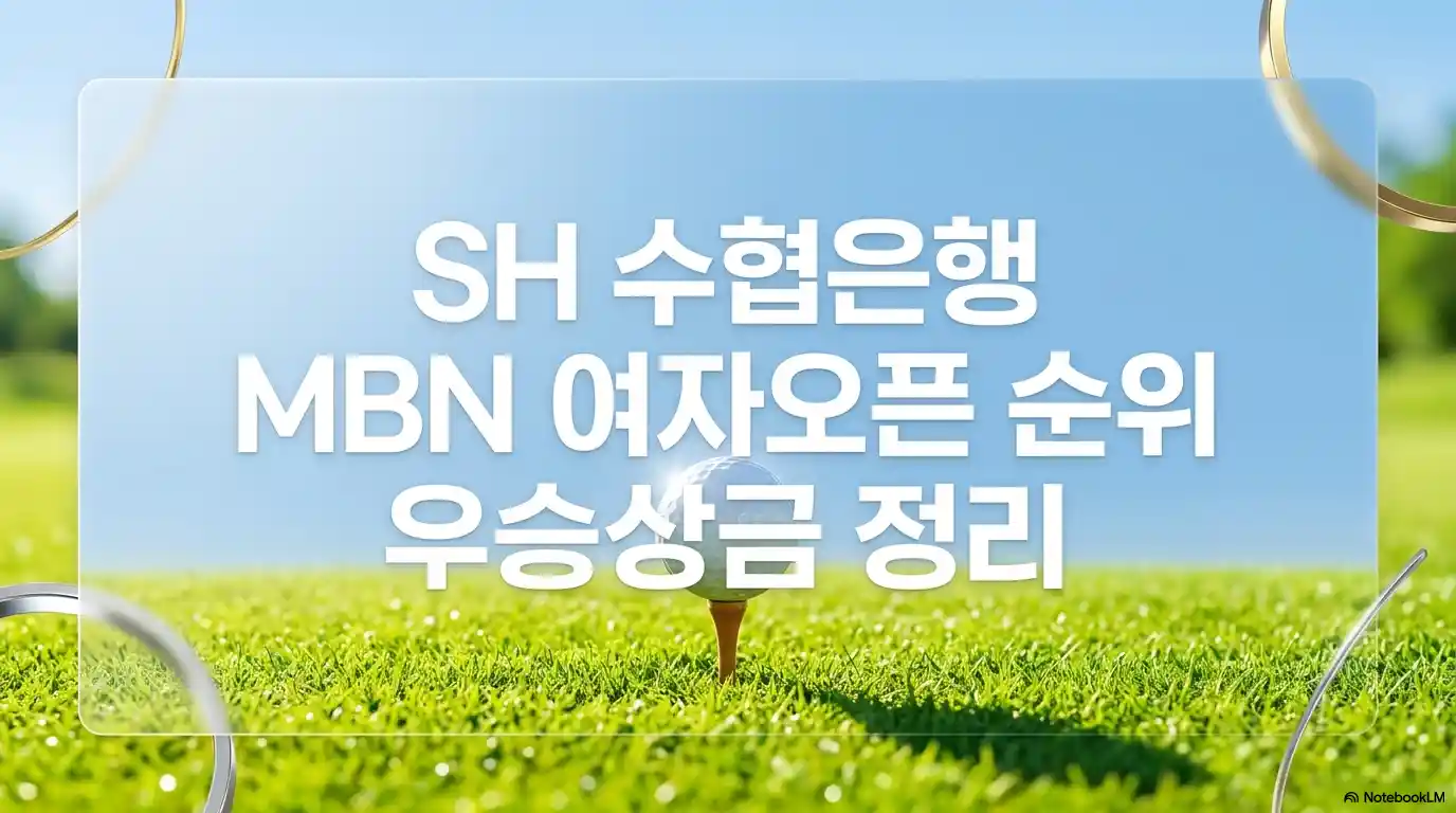 SH 수협은행 MBN 여자오픈 순위와 우승상금을 정리한 글의 썸네일