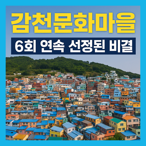 감천문화마을 한국관광 100선 6회 연속 선정