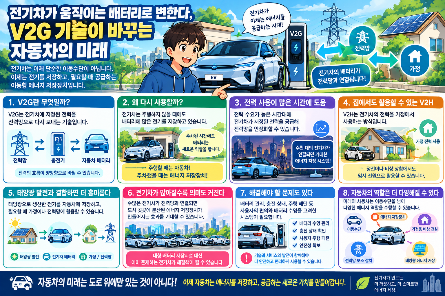전기차가 움직이는 배터리로 변한다, V2G 기술이 바꾸는 자동차의 미래