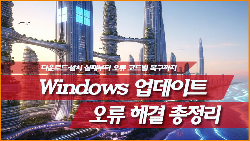 Windows 업데이트 오류 해결 총정리 다운로드 설치 실패 오류 코드 DISM SFC