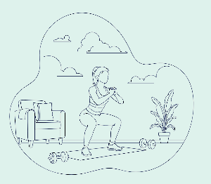 의자 근력운동(근감소증, 하체 근력, 낙상 예상)