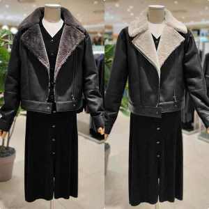 GGPX 지지피엑스 페이크가죽 숏 무스탕자켓 GMZAMU960F