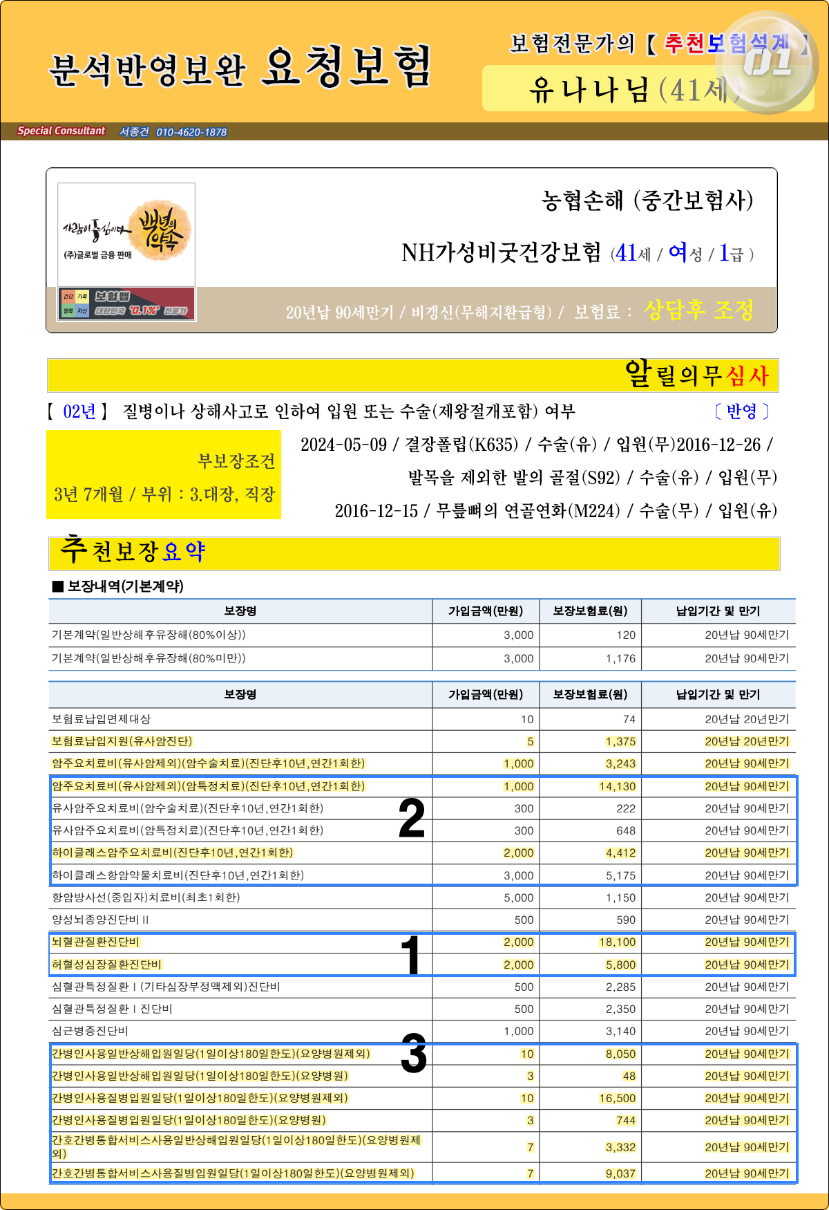 유나나님추천보험