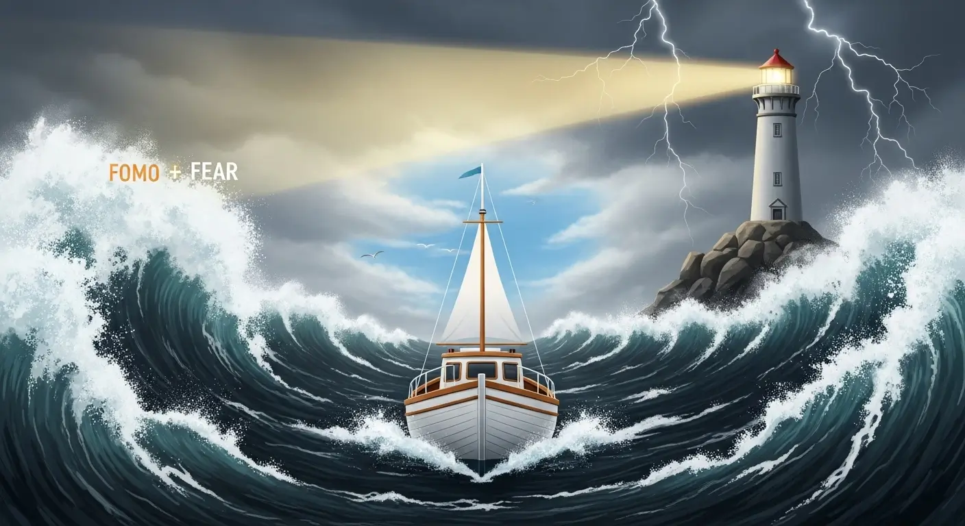 감정의 폭풍우 속에서 원칙과 시스템으로 살아남는 현명한 투자자