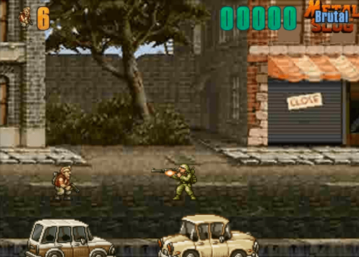 메탈슬러그-브루탈-플래시게임-시작-화면