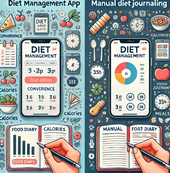 식단관리 어플vs수기기록 관련 사진