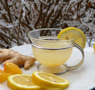 감기 예방에 좋은 레몬생강차
