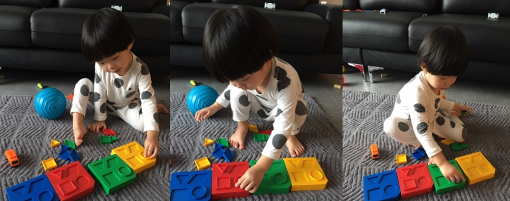 유아의 색깔&middot;모양 인지와 사고력을 키우는 첫 도형 교구 아가블록