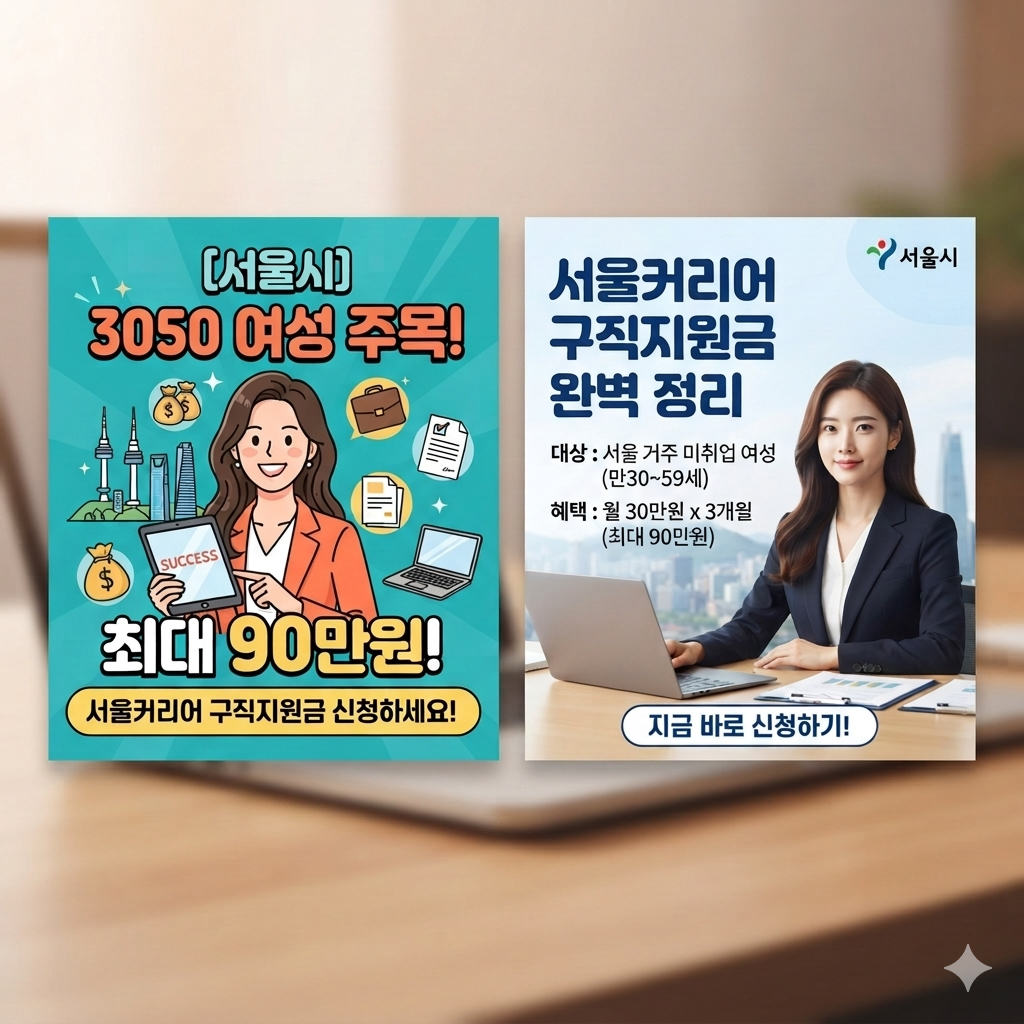 서울 커리어 구직지원금 지원금액 안내