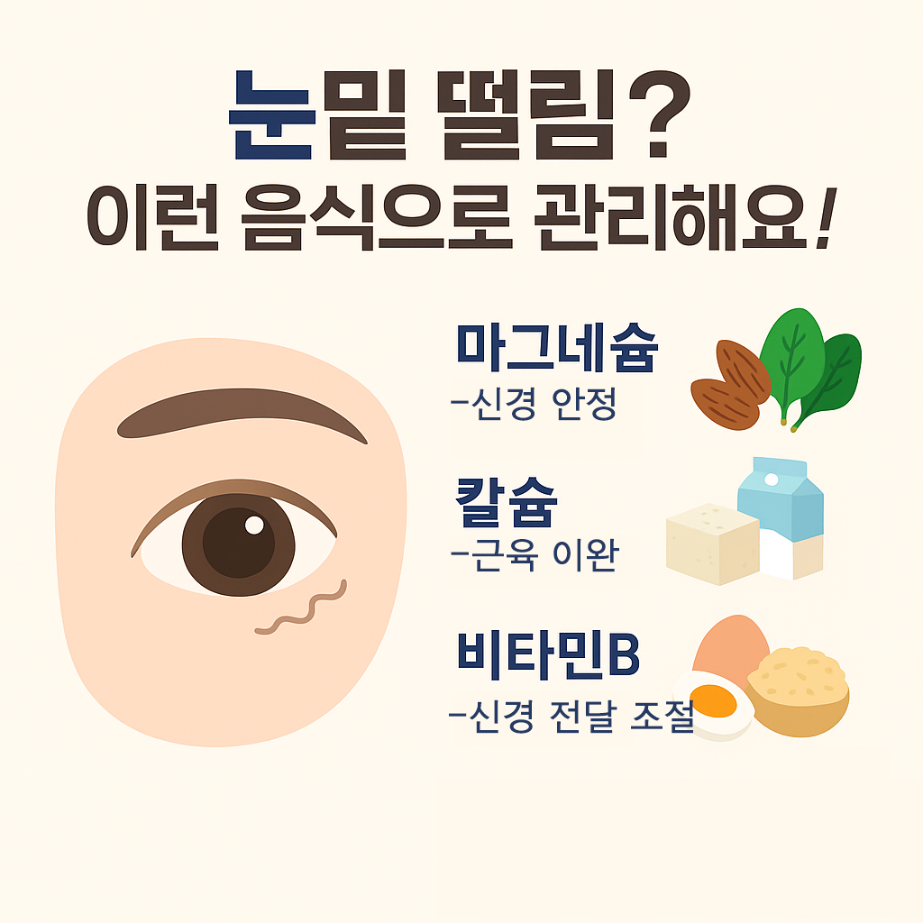 눈밑 떨림 원인