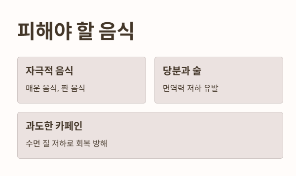 대상포진에 나쁜 음식