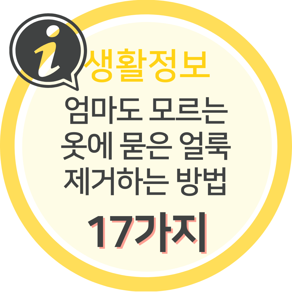 알아두면 좋은 세탁 전 옷의 얼룩을 지우는 요령