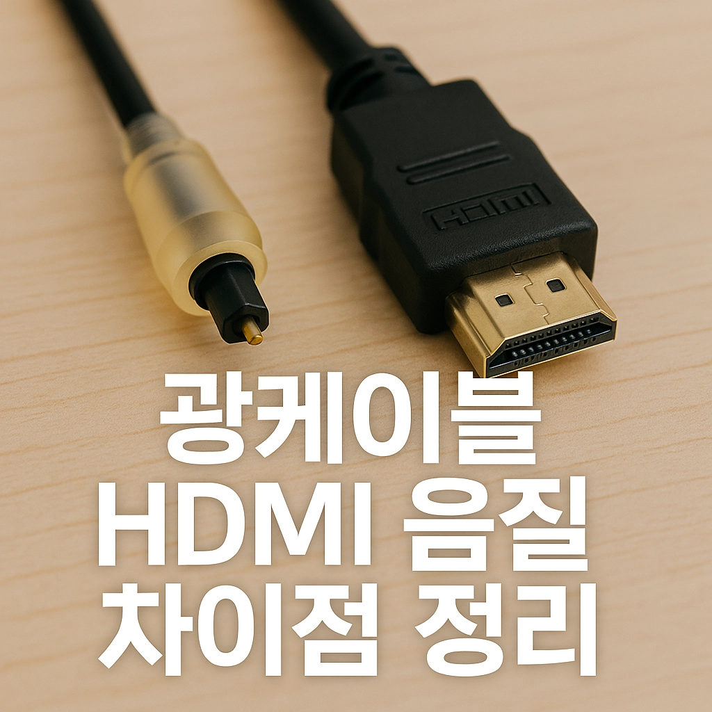 광케이블 HDMI 음질 차이점 정리