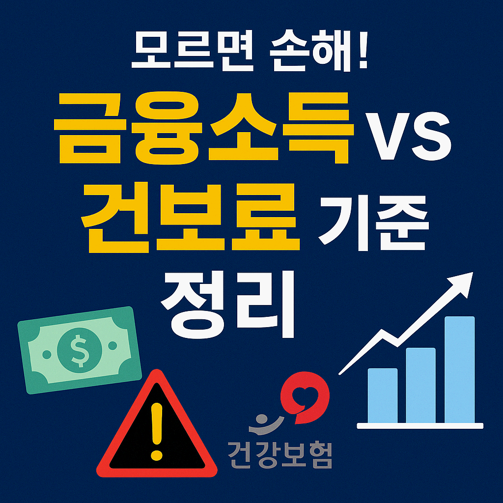 금융소득 1000만원 넘었더니 건강보험료 폭탄? 절세 전략 총정리