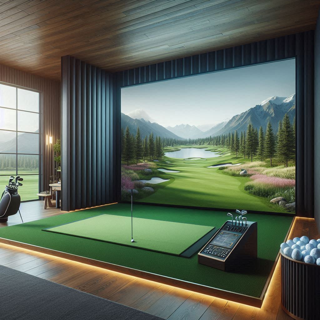 스크린골프장 배경