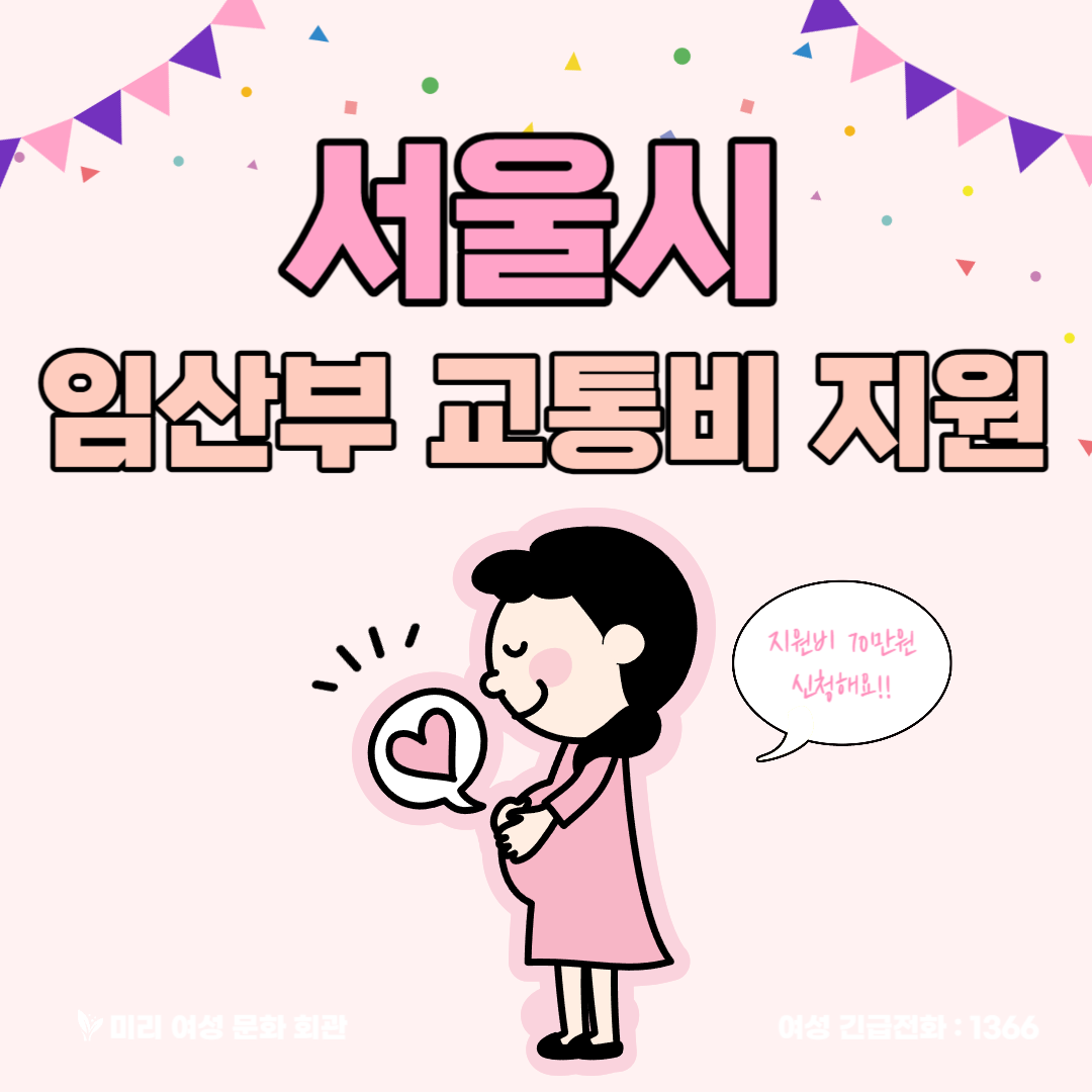 서울 임산부 교통비 70만원 신청 사용기한 포인트 사용처