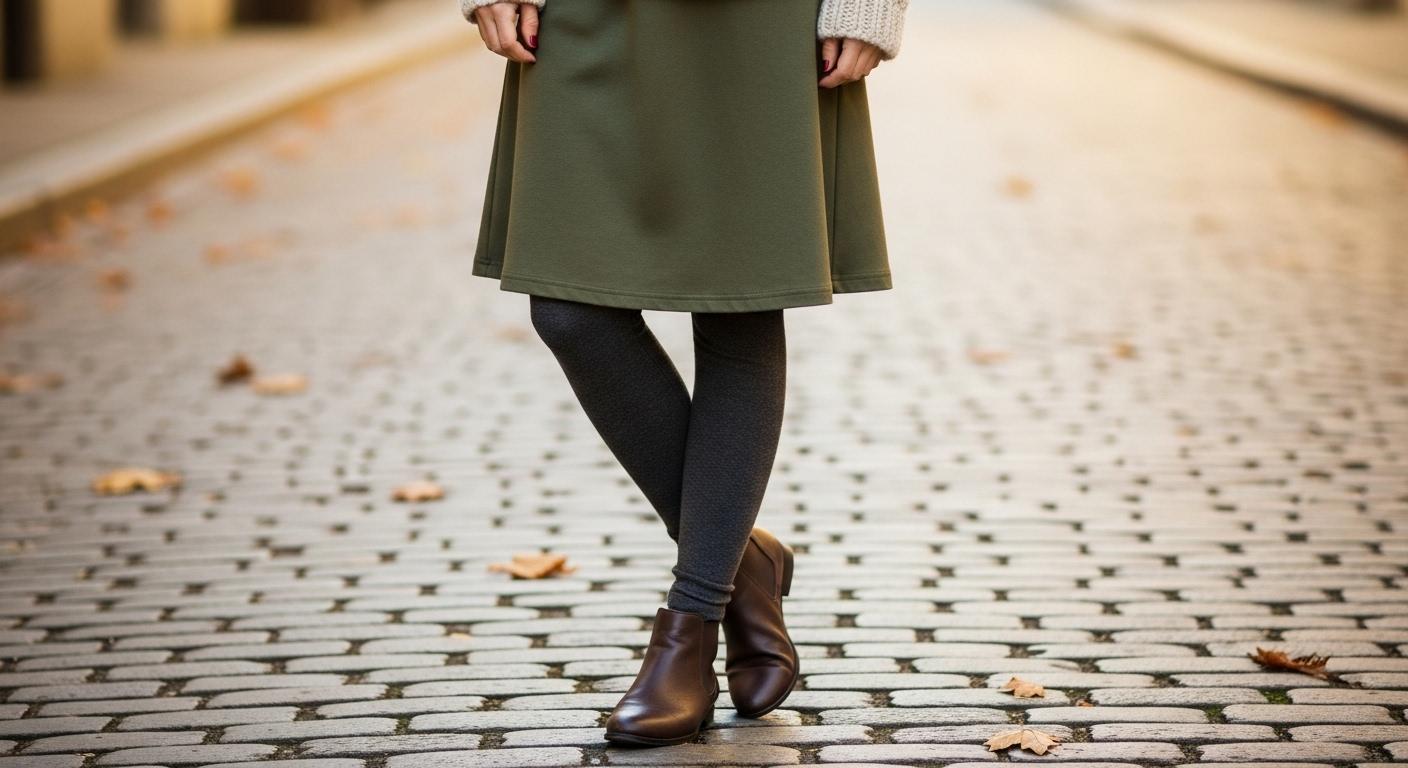 레깅스 치마바지 코디