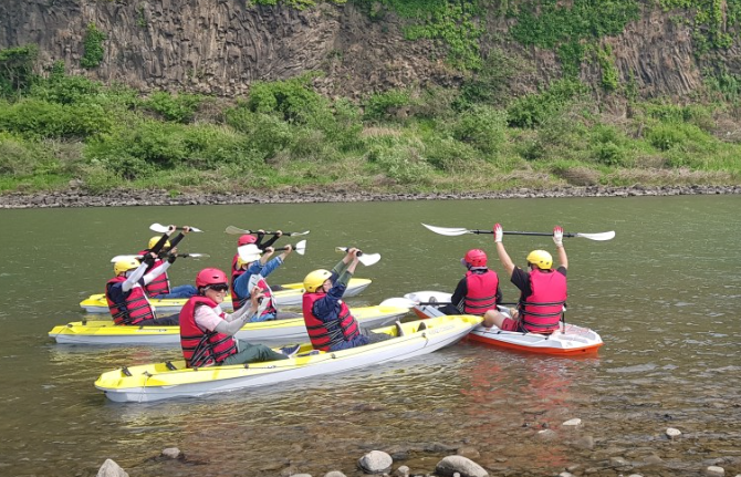 임진강 주상절리 카약 체험