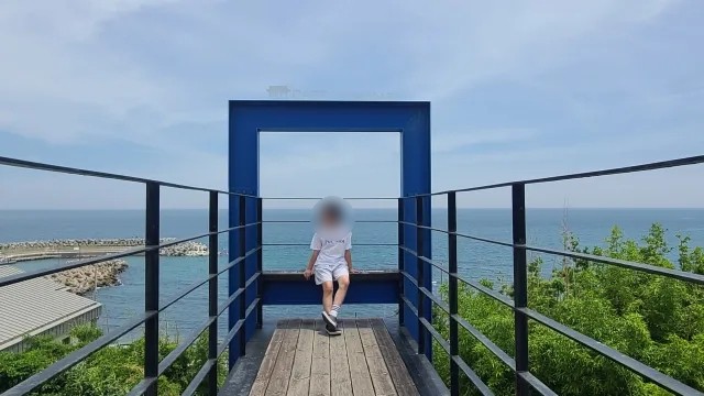 카페 이견대 오션뷰 포토존