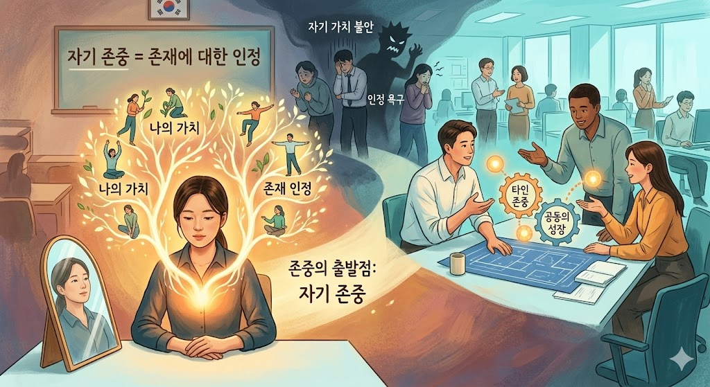 자기 존중이 없는 존중은 오래가지 않는다