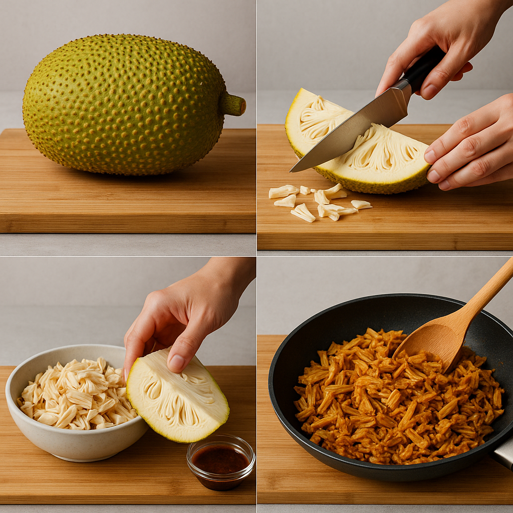 잭푸르트 기반 비건식품 제조 과정