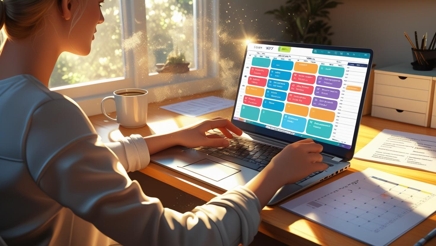스케줄 표를 보며 유연하게 근무 시간 조정