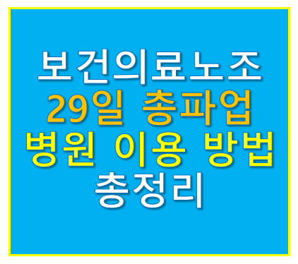 보건의료노조 총파업