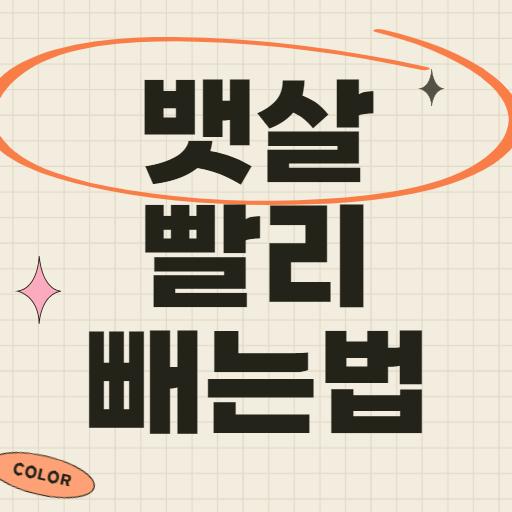 뱃살 빨리 빼는법