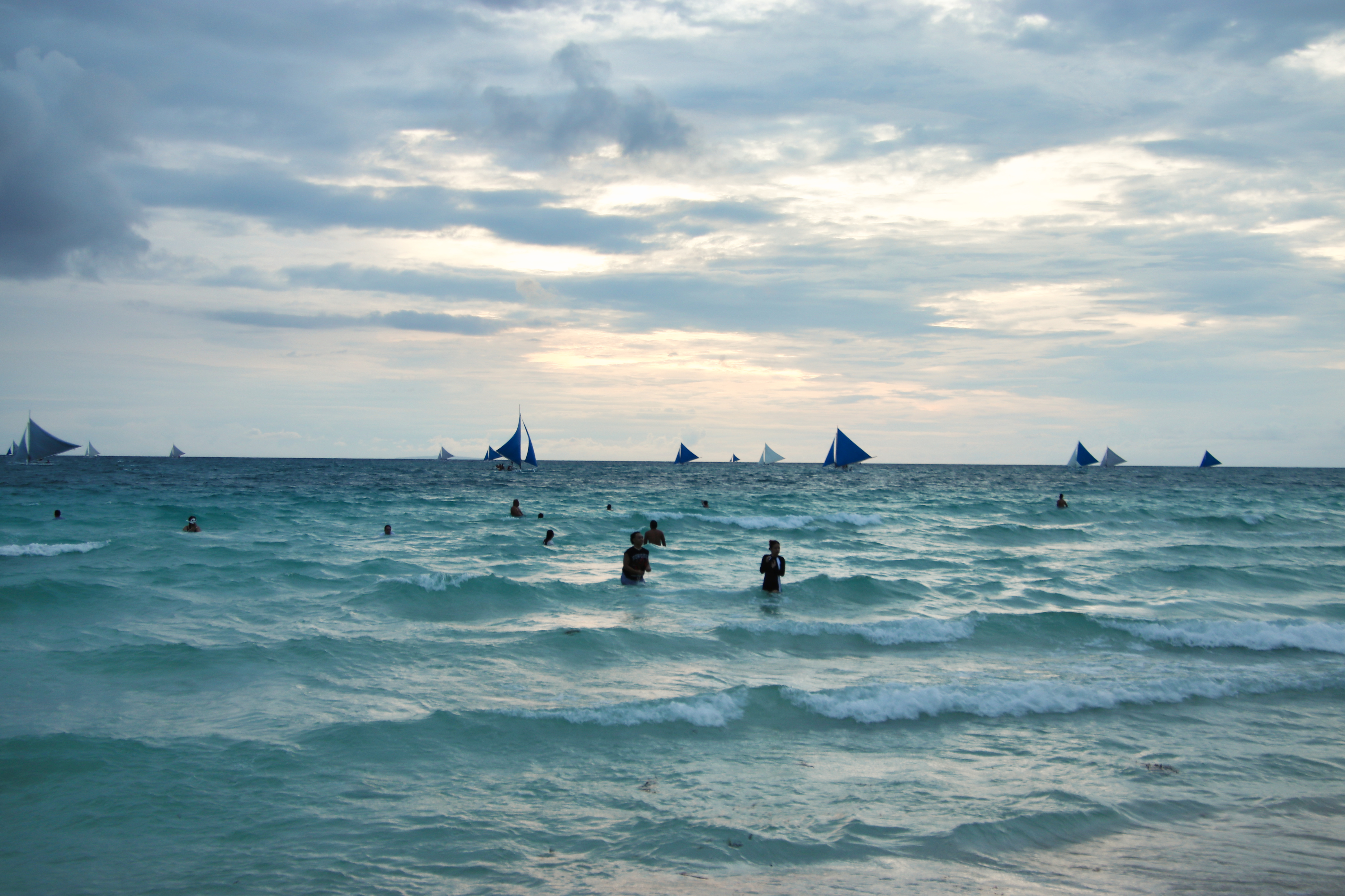 보라카이 화이트 비치 선셋