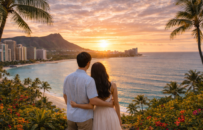 미주 하와이 신혼여행 이미지